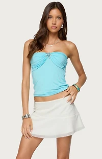 Edikted Seaborn Strapless Twist Front Top