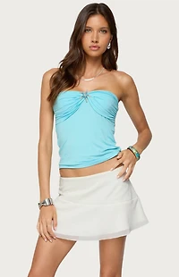 Edikted Seaborn Strapless Twist Front Top