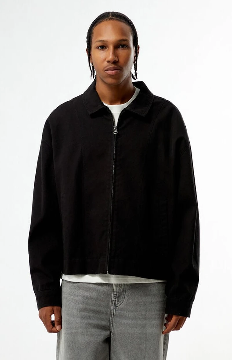 Pacsun Black Double Seams Gas Jacket