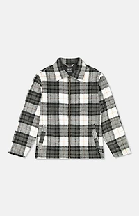 WeSC America Inc Chocolate Full Zip Flannel Jacket