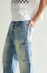 Pacsun Blake Extreme Baggy Jeans Cargo Light Blue Tint