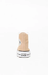 Converse Women's Light Brown Chuck Taylor All Star Lift Platform Sneakers