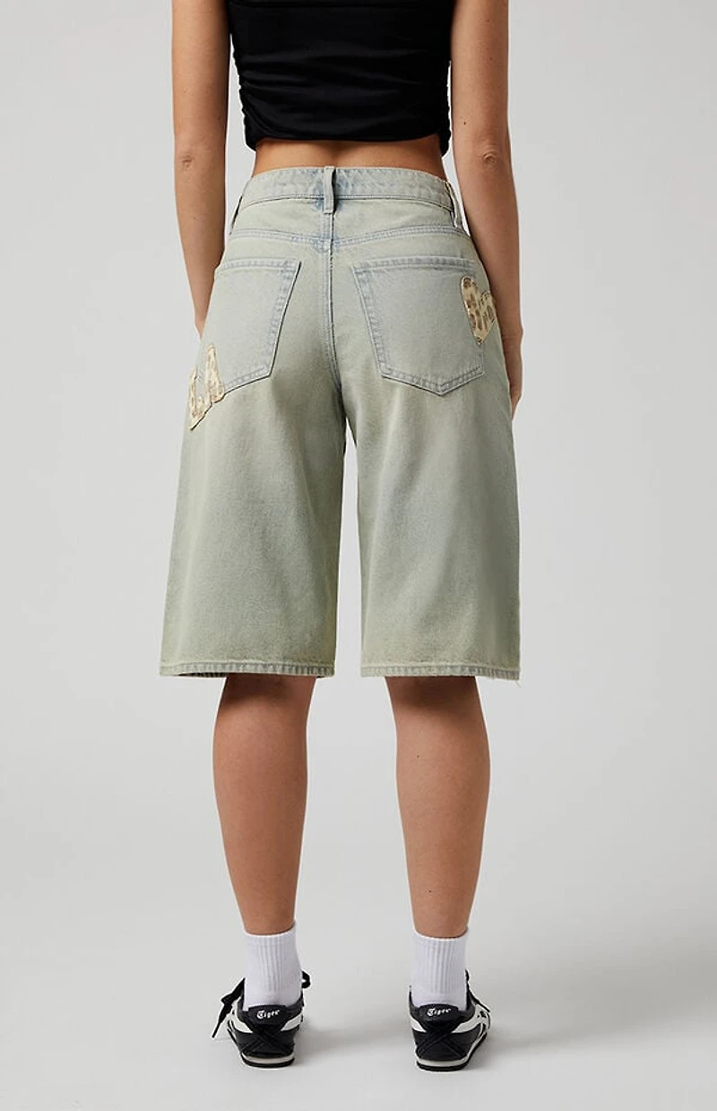 Pacsun Leopard LA Extreme Denim Jorts