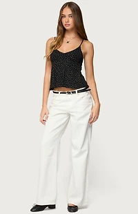 Edikted Kelli Floral Babydoll Tank Top