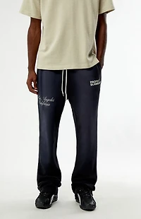 Pacsun Washed Black Terrain Straight Leg Sweatpants