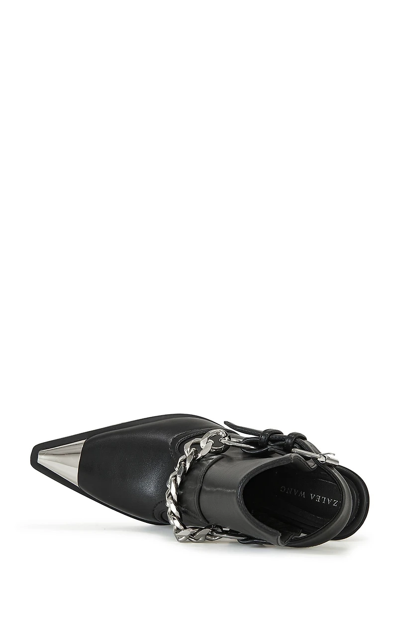 AZALEA WANG Women's Black Western Booties