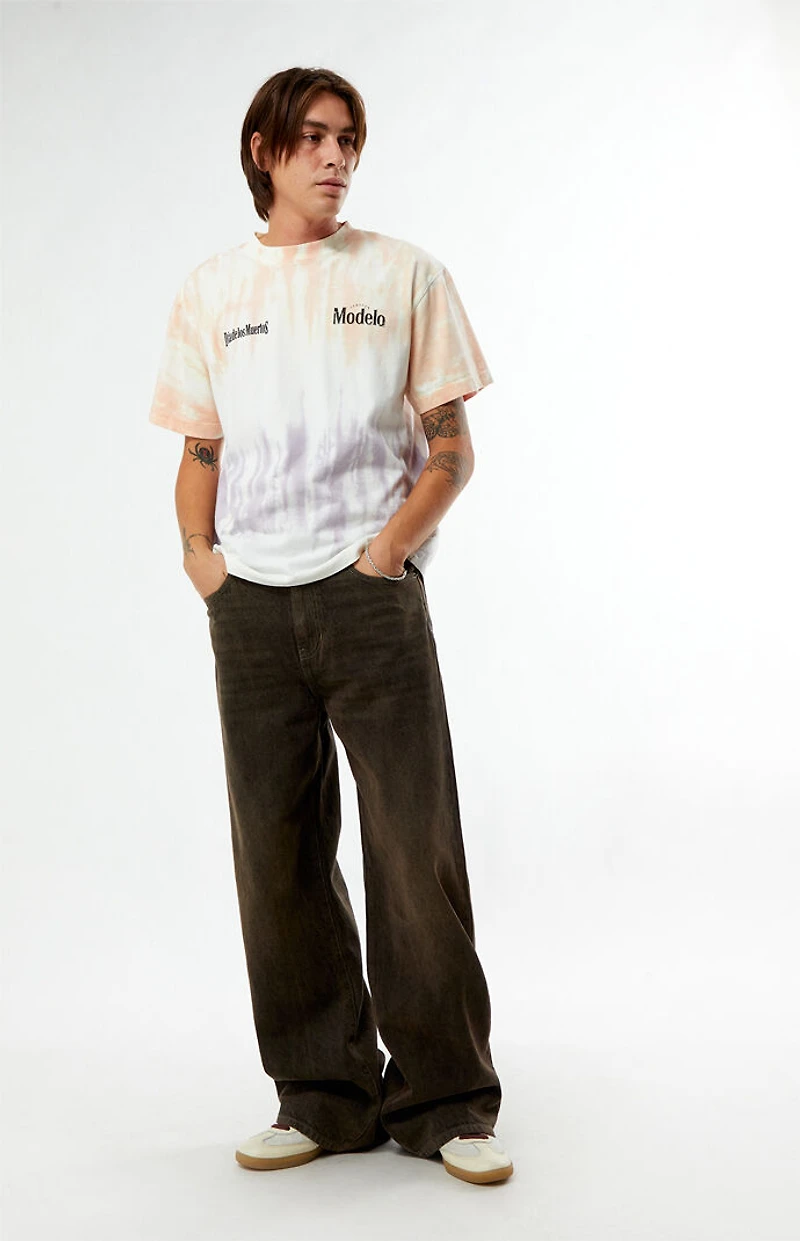 Modelo Altar Tie Dye Dia De Los Muertos T-Shirt