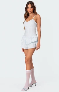 Edikted Beatrice Ruffled Romper