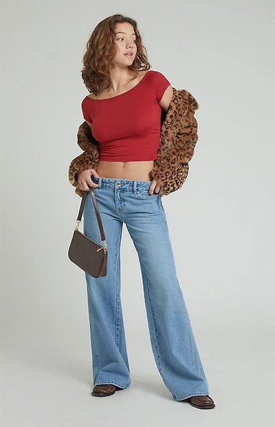 Pacsun Casey Low Rise Baggy Jeans Dark Indigo