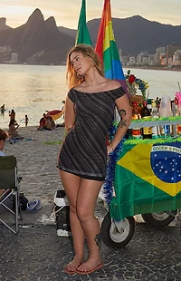 Third Charm Sophia Printed Mini Dress