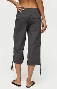 Edikted Lilith Cargo Capri Pants