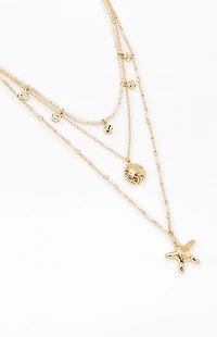 Pacsun Leilani Starfish Layered Necklace