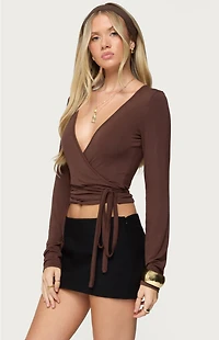 Edikted Malenna Wrap Top