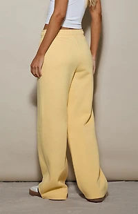 Pacsun Yellow Ultra Soft Fleece Baggy Sweatpants
