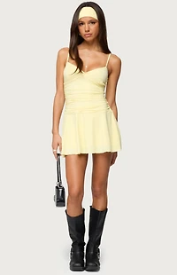 Edikted Deborah Ruched Mini Dress