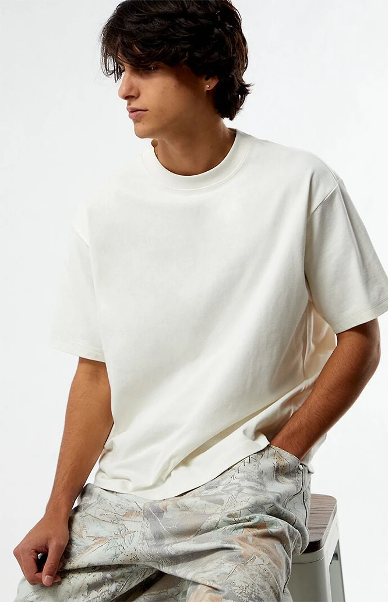 Pacsun Cream Locks Solid T-Shirt