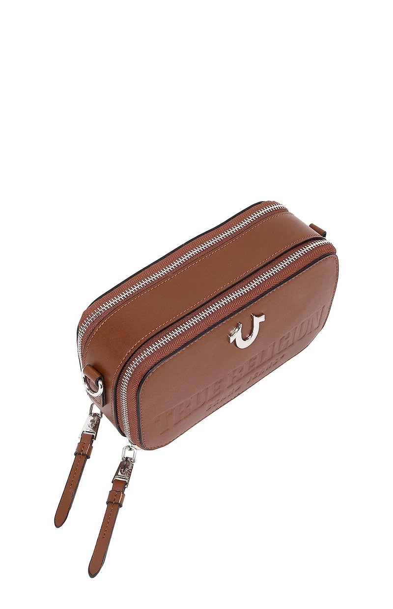 True Religion Double Zip Horseshoe Camera Bag
