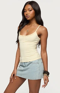 Edikted Oksana Henley Tank Top