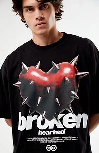 Pacsun Broken Hearted Cropped Boxy T-Shirt