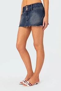 Edikted Kate Denim Micro Skort