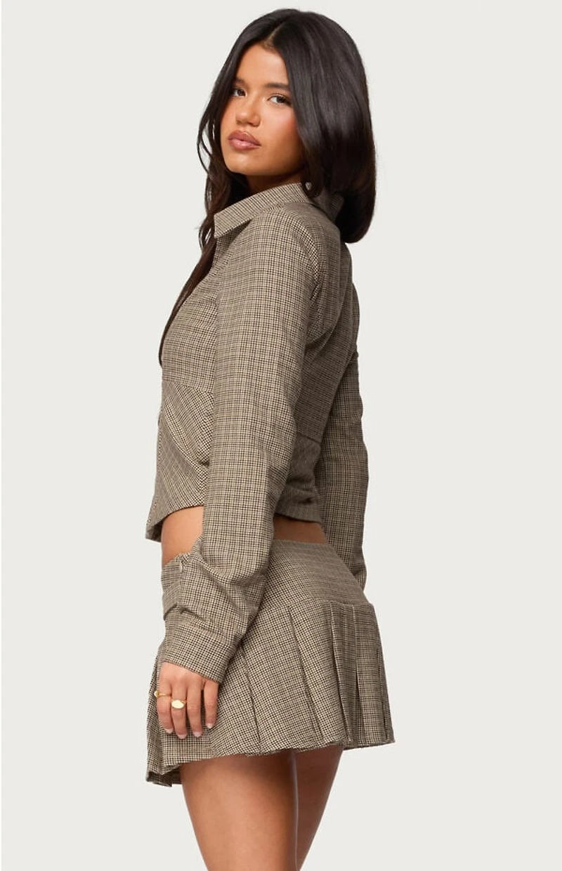 Edikted Lockette Plaid Jacket