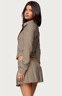 Edikted Lockette Plaid Jacket