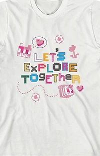 Kids Minecraft Lets Explore T-Shirt