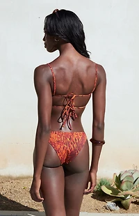 Pacsun Brown Melea Braided Bralette Bikini Top