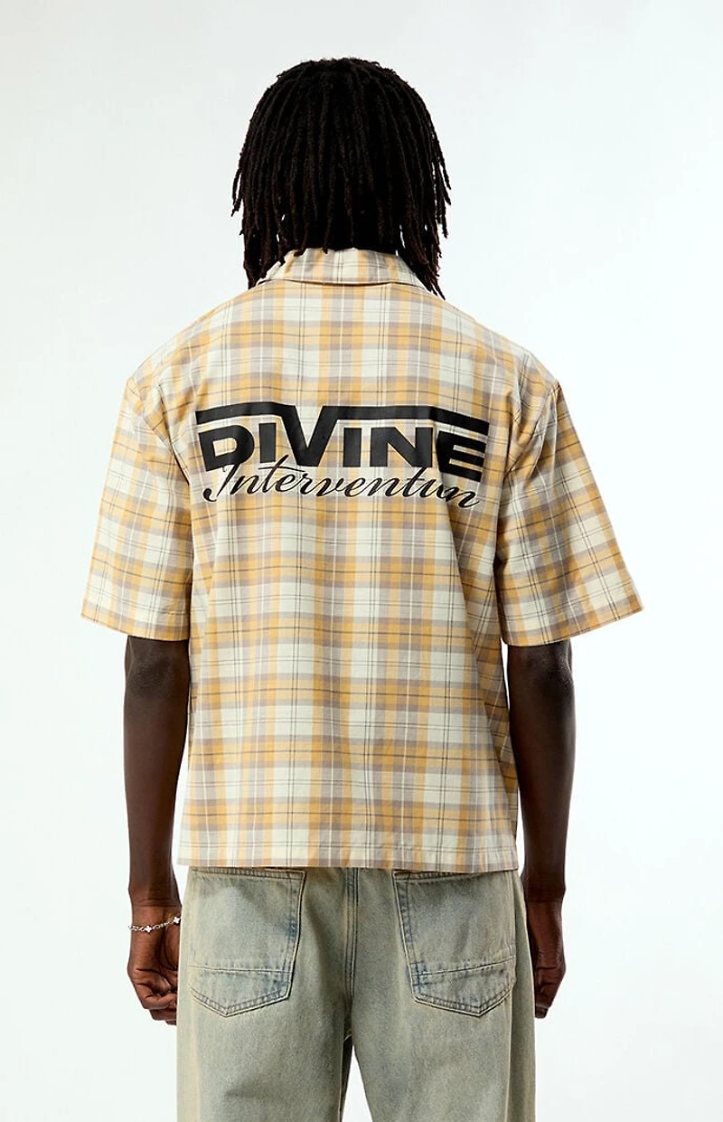 Pacsun Divine Intervention Plaid Short Sleeve Shirt