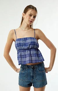 Your Favorite Plaid Babydoll Top