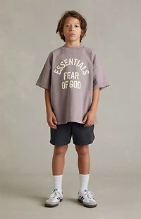 Fear of God ESSENTIALS Kids Faded Mauve Campus ’90s Short Sleeve T-Shirt
