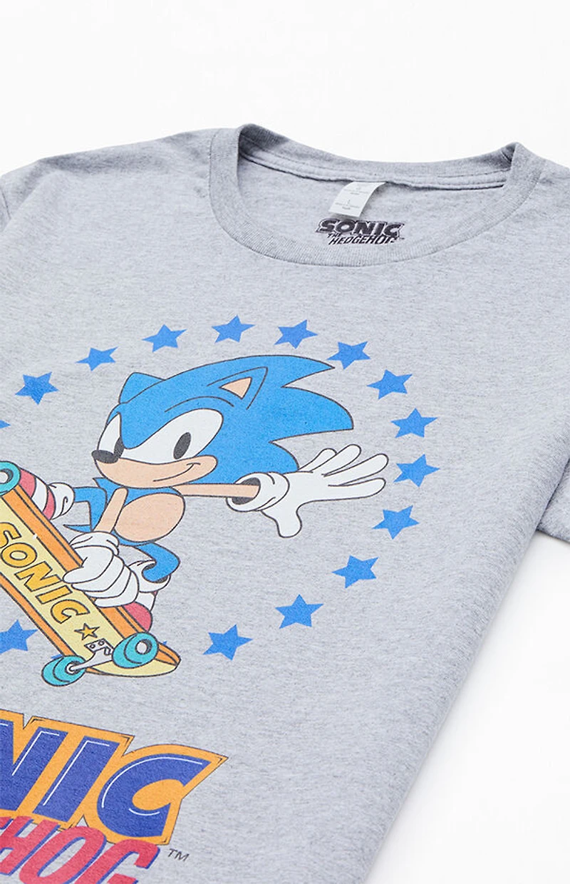Kids Sonic The Hedgehog Skateboard T-Shirt