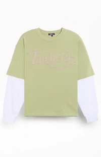 Von Dutch Oversized 2fer Long Sleeve T-Shirt