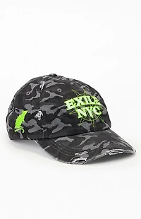 Enemy NYC No Life Distressed Camo Dad Hat