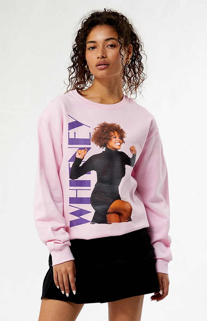 Whitney Houston Power Crew Neck Sweatshirt