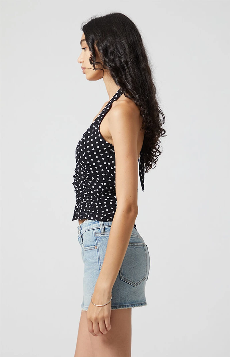 Beverly and Beck Valentina Polka Dot Halter Top