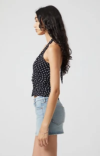 Beverly and Beck Valentina Polka Dot Halter Top
