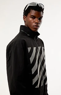 L/AB c/o Off-White Reflective Diagonal Windbreaker Jacket