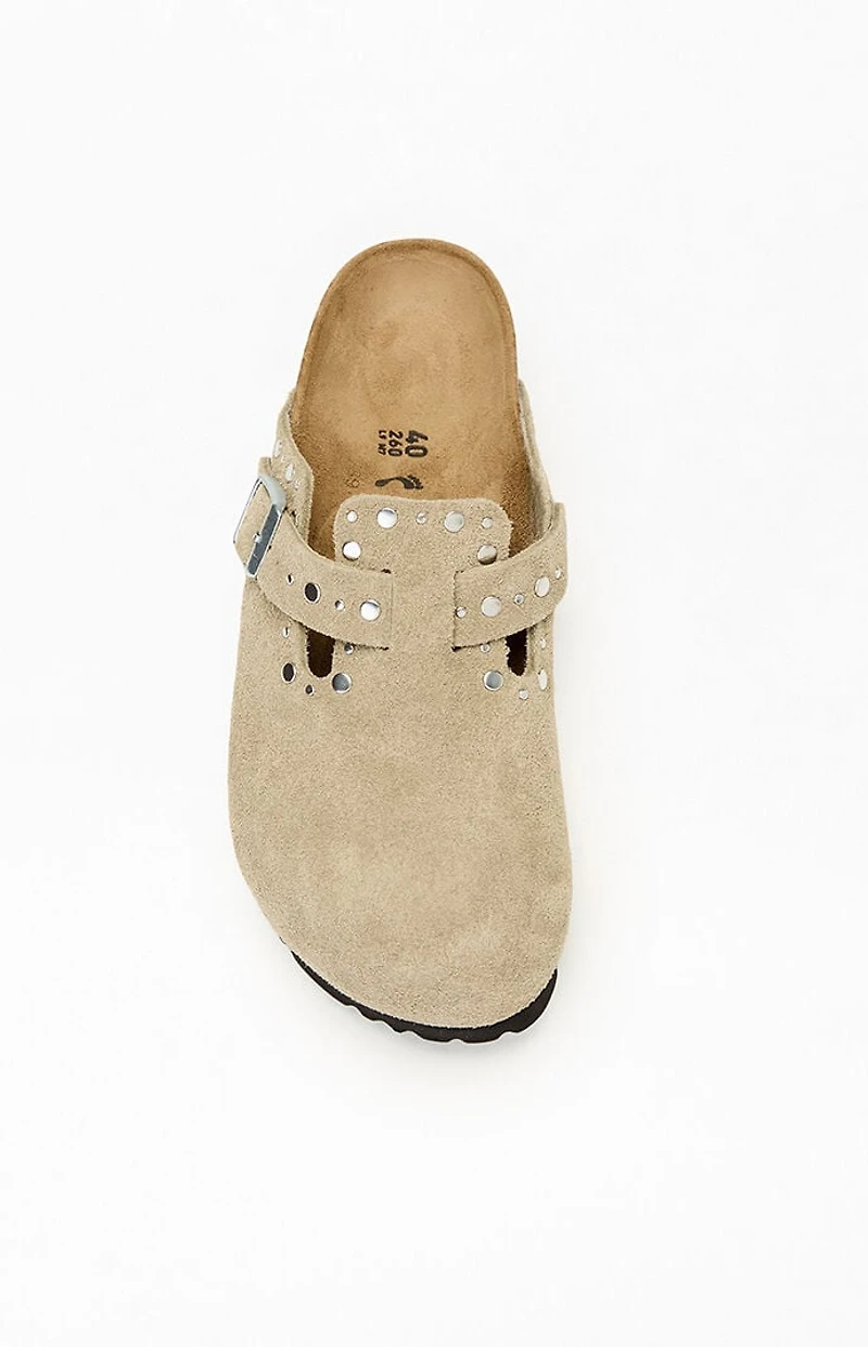Birkenstock Women's Boston Rivets Clog Taupe