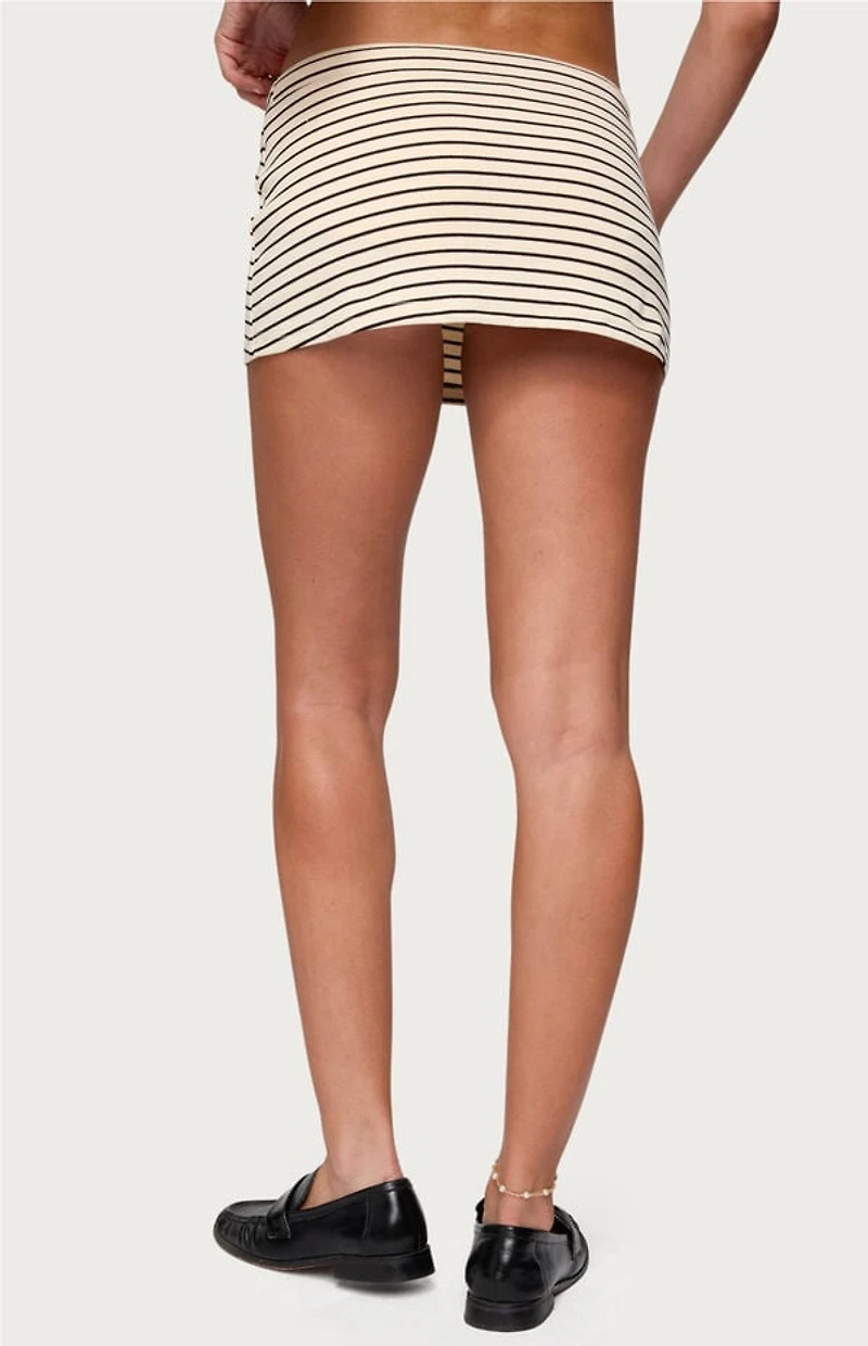 Edikted Brena Striped Mini Skort