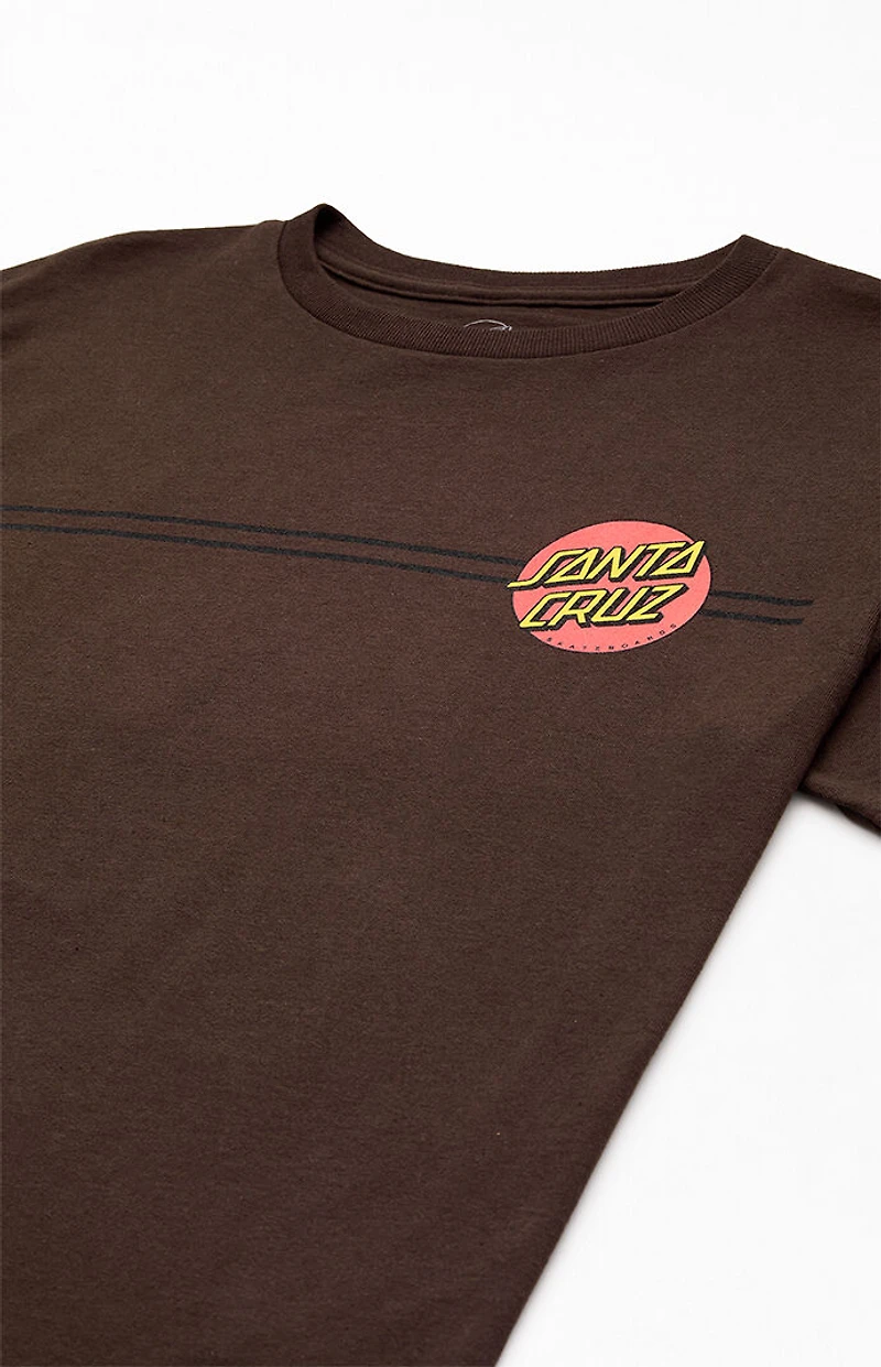Santa Cruz Kids Brown Classic Dot T-Shirt