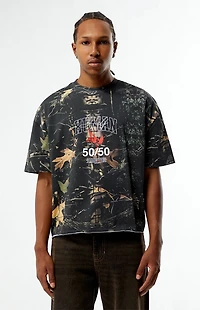 Pacsun Human 50 Camo Cropped Boxy T-Shirt