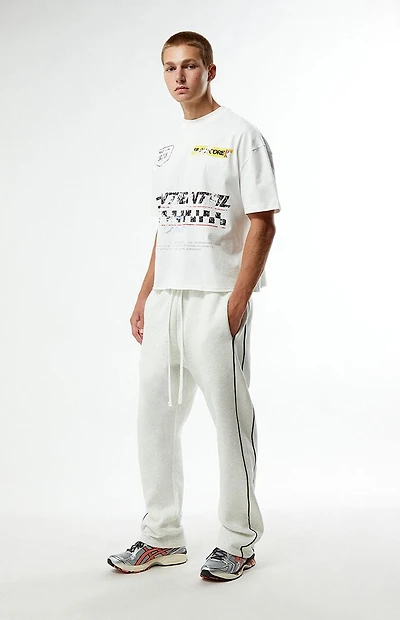 Pacsun Gray Piping Track Sweatpants