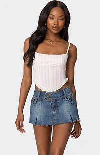 Edikted Marlen Striped Corset