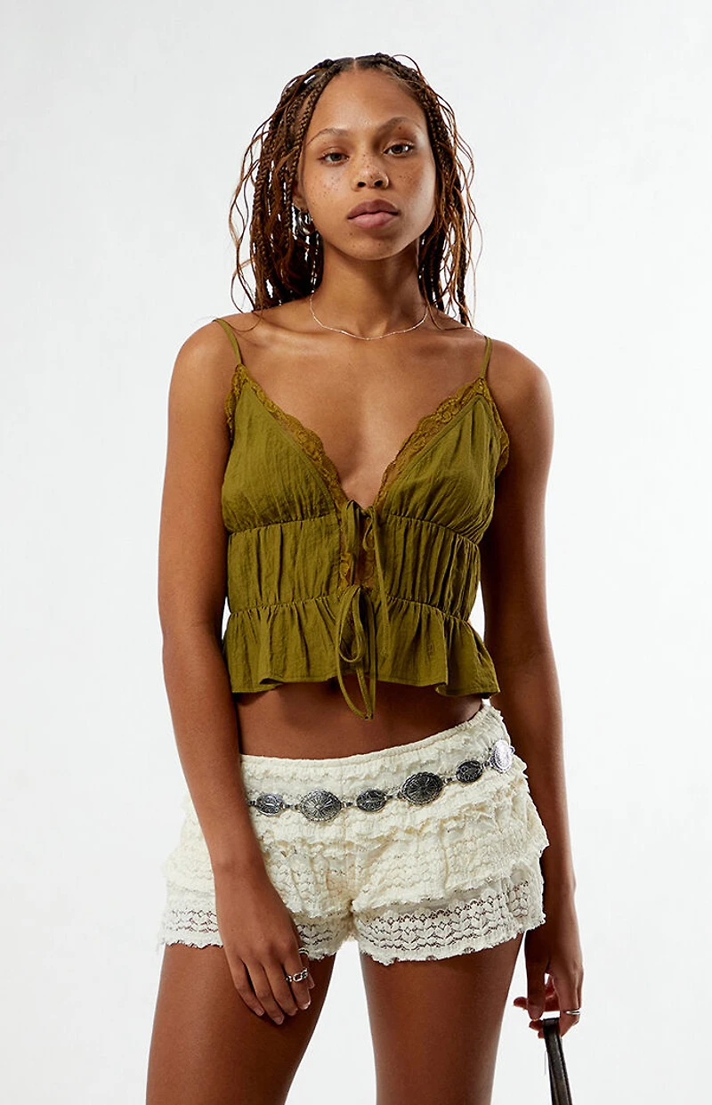 Your Favorite Tiered Lace Shorts