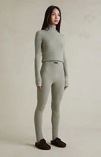 Fear of God ESSENTIALS Women's Abbey Stone Waffle Knit Leggings