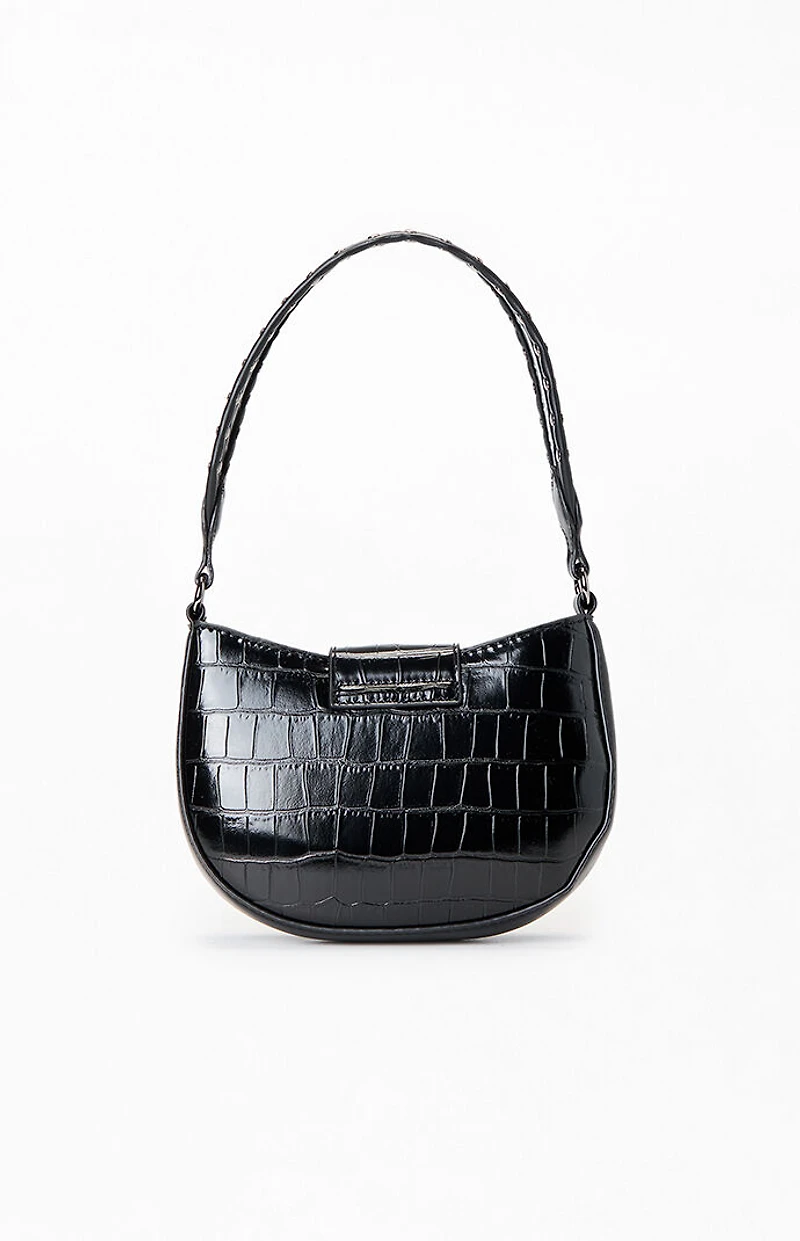 Pacsun Faux Leather Mini Studded Buckle Shoulder Bag