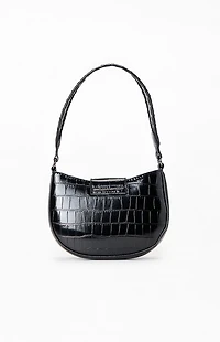 Pacsun Faux Leather Mini Studded Buckle Shoulder Bag