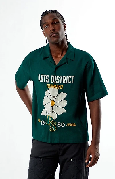 Pacsun Arts District Flea Market Resort Oversized Camp Shirt
