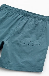 Pacsun Blue Collegiate 6.5" Swim Trunks